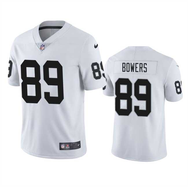 Youth Las Vegas Raiders #89 Brock Bowers White 2024 Draft Vapor Stitched Jersey Dzhi->youth nfl jersey->Youth Jersey